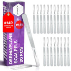 MyMed Disposable 14R Dermaplaning Razors - Pack of 20 Dermaplane Razor for Women Face, Dermaplane Scalpels Dermaplaning Tool for Face