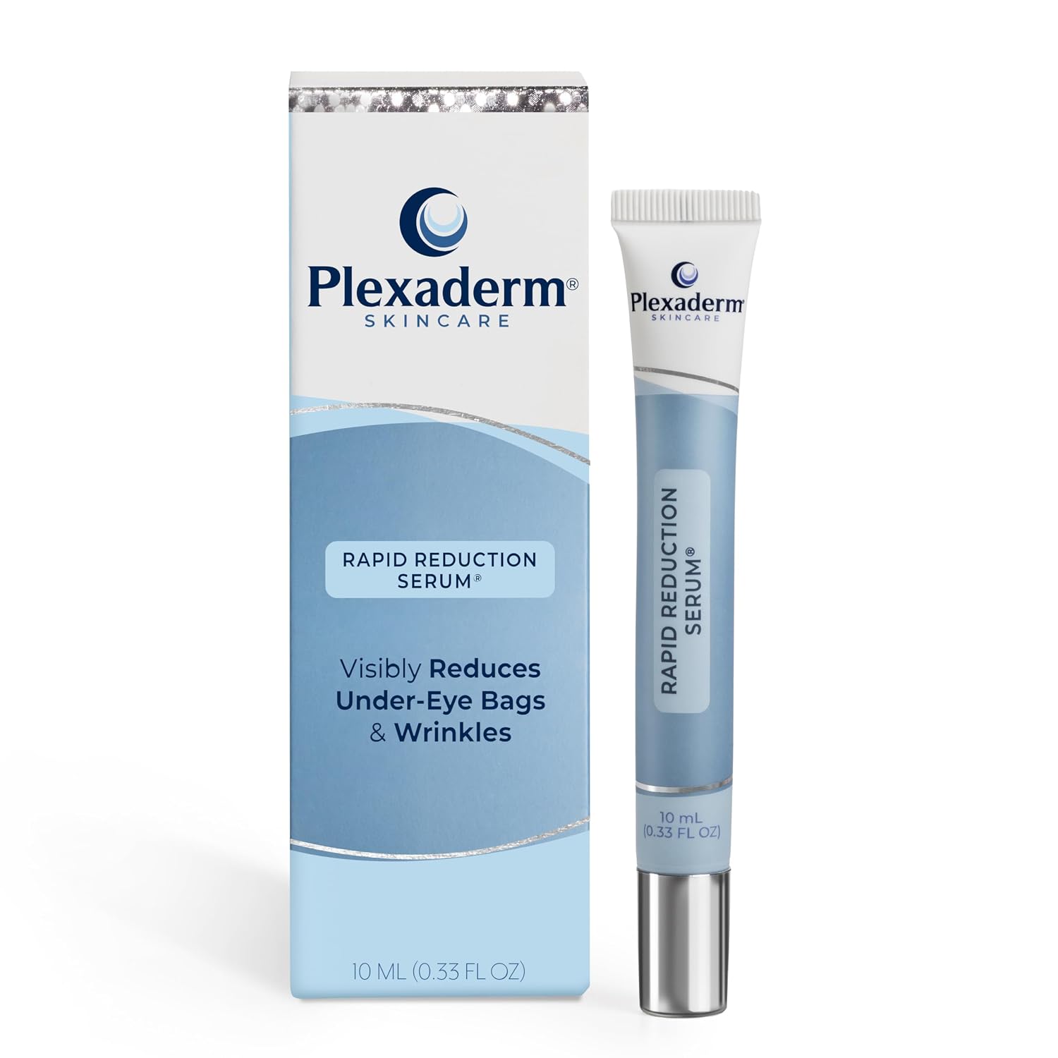 Plexaderm Rapid Reduction Eye Serum - Visibly Reduces Under-Eye Bags, Wrinkles, Dark Circles, Fine Lines & Crow'S Feet Instantly, Anti Aging Wrinkle Remover For Face, Full Size Tube