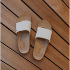 Olukai Kipe'A Pono Women'S Leather Slide Sandal, Full-Grain Leather, Contoured Comfort Footbed, All-Day Arch Support, Wet Grip Traction