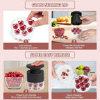 Cherry Pitter Tool 7-In-1, Portable Cherries Seed Remover, Fruit Pit Core Remover For Make Fresh Cherry Dishes, Cherry Pie And Jam And Cocktail Cherries