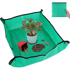 Plant Repotting Mat For Indoor Plants Potting Soil Mix, Waterproof Plant Repotting Tray, Potting Mat Gardening Tray For Indoor Potting Succulents Cactus Orchid Pots, Garden Gift(26.8"X26.8")