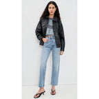 Anine Bing Women'S Rory Jacket In Black Recycled Leather