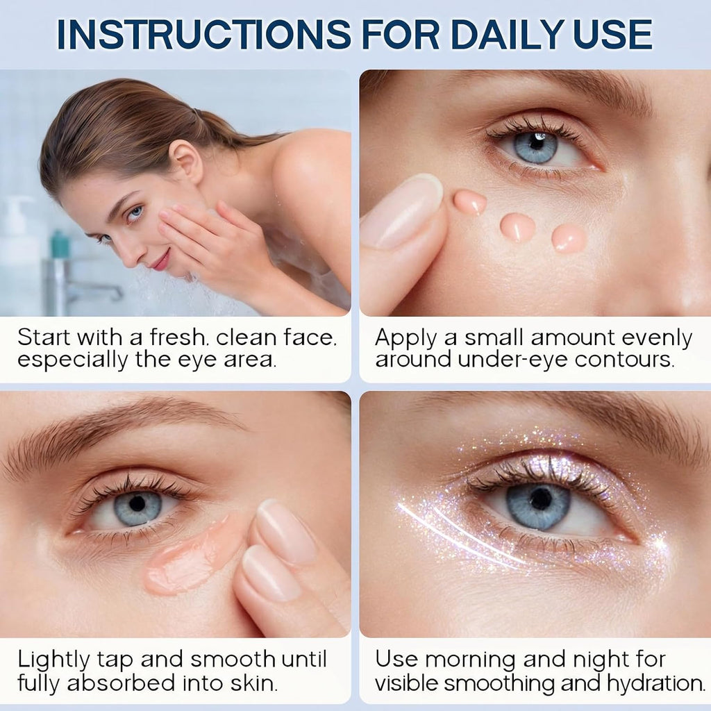Instant Firming Eye Serum, Anti-Aging Formula For Under Bags, Wrinkles, Fine Lines & Crow'S Feet Instantly, Visibly Improves For Dark Circles Under Eye Treatment, Instant Face Lift Cream, 20G,2 Packaa