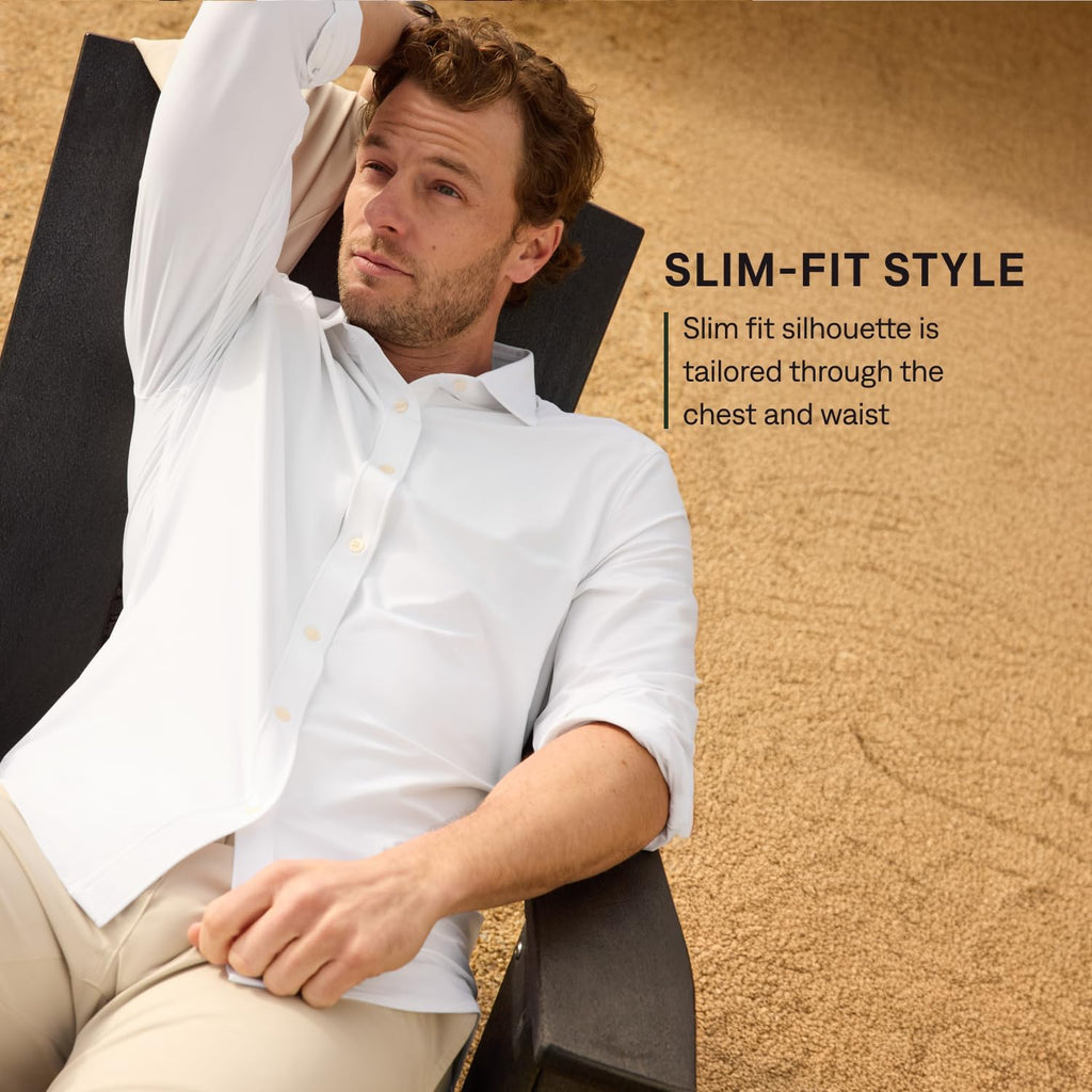 Rhone Men'S Commuter Shirt Slim Fit