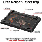 Mouse & Insect Traps 12 Pack, Heavier Sticky Traps With Non-Toxic Glue For Small Mice & Insects. Sticky Mouse Traps Indoor For Home, Easy To Set