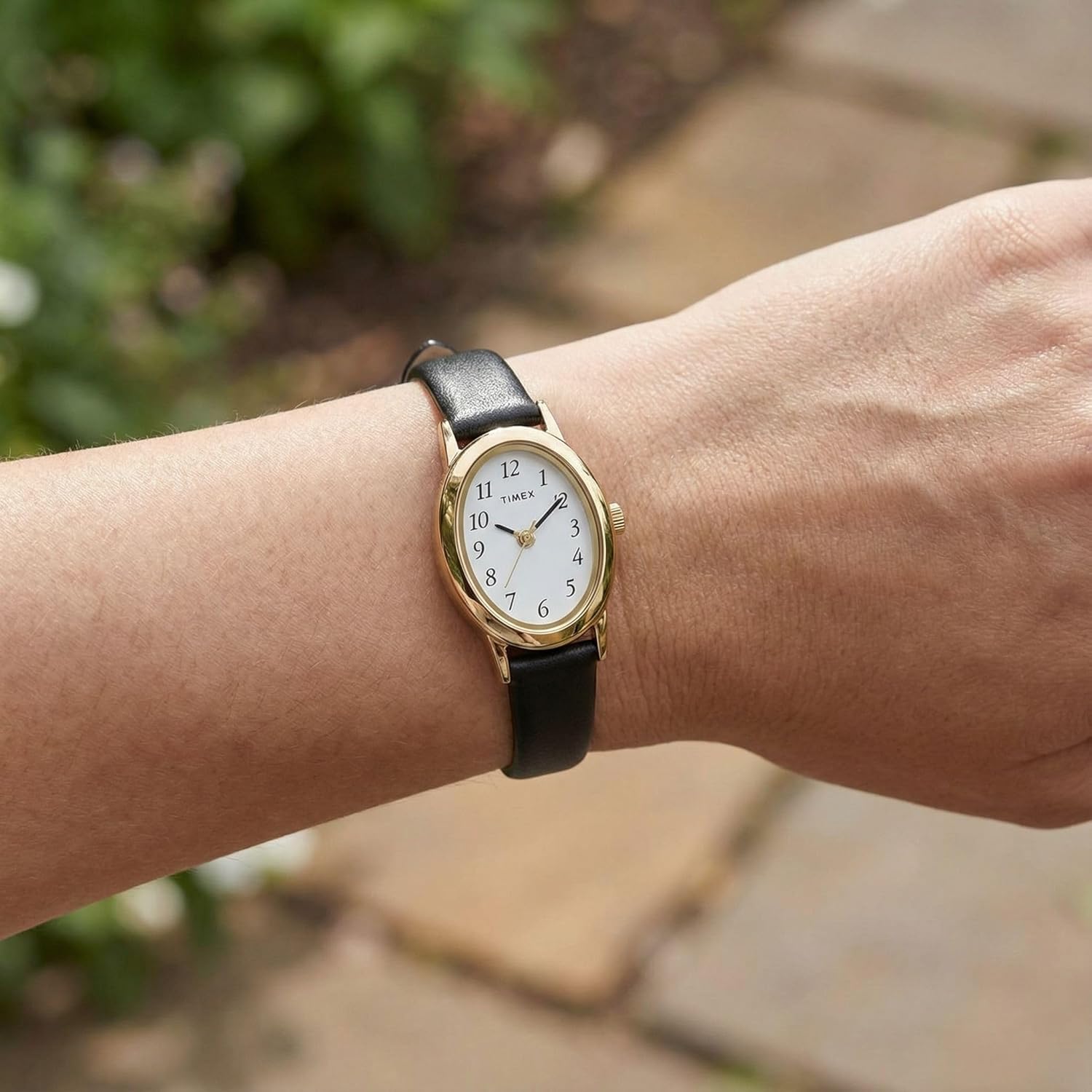 Timex Women's Cavatina Watch - TPearl Dial Gold-Tone Case
