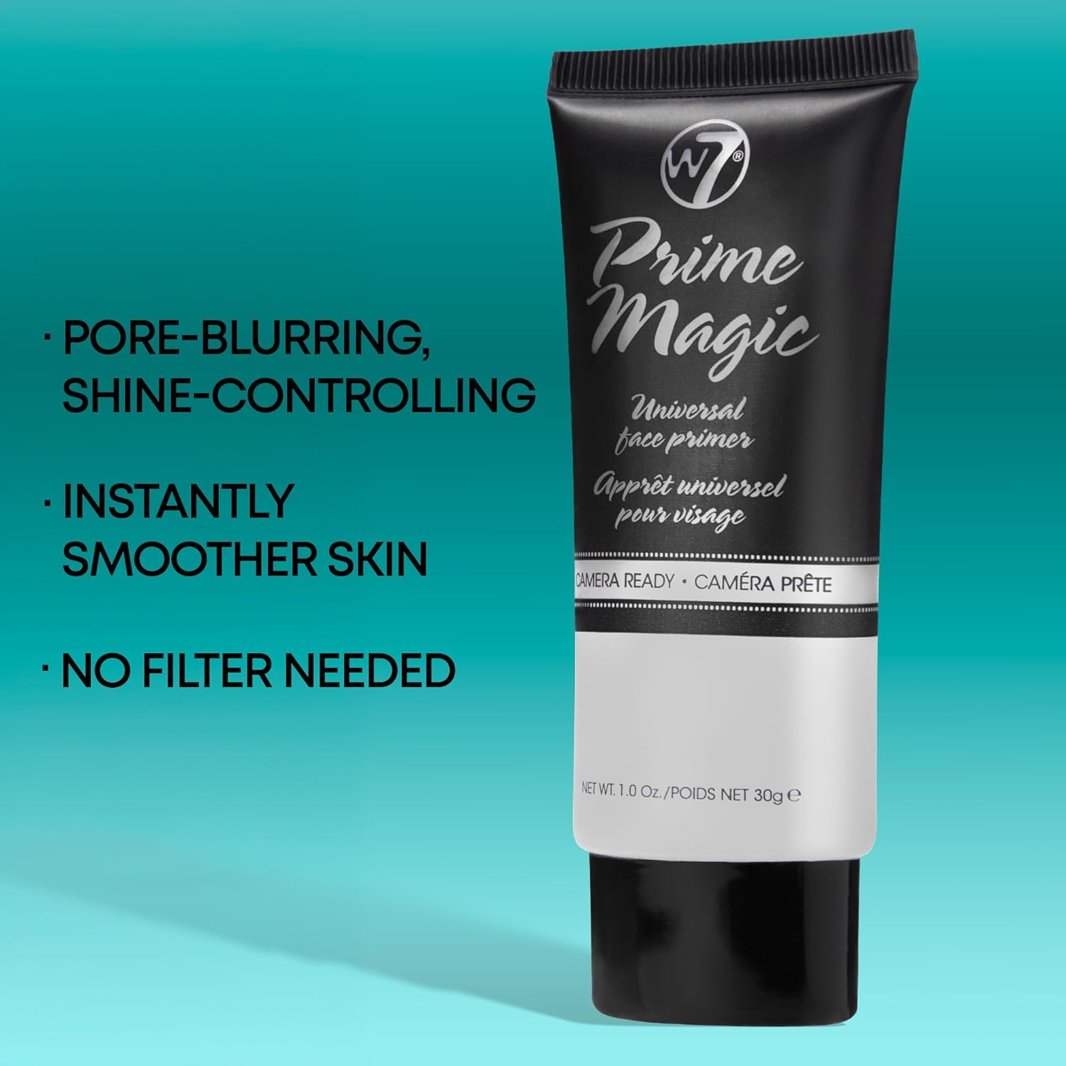 W7 Prime Magic Face Primer - Clear Makeup Base Priming Formula For Flawless Skin - Vegan Makeup