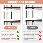 10 Tiers Tall Shoe Rack 20-25 Pairs Boots Organizer Storage Sturdy Narrow Shoe Shelf For Entryway, Closets With Hooks, Black