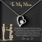 Meaningful Gift to Mom from Son – I Love You Necklace, Sentimental Birthday Gift for Mom, Unique Moms Birthday Gift Ideas