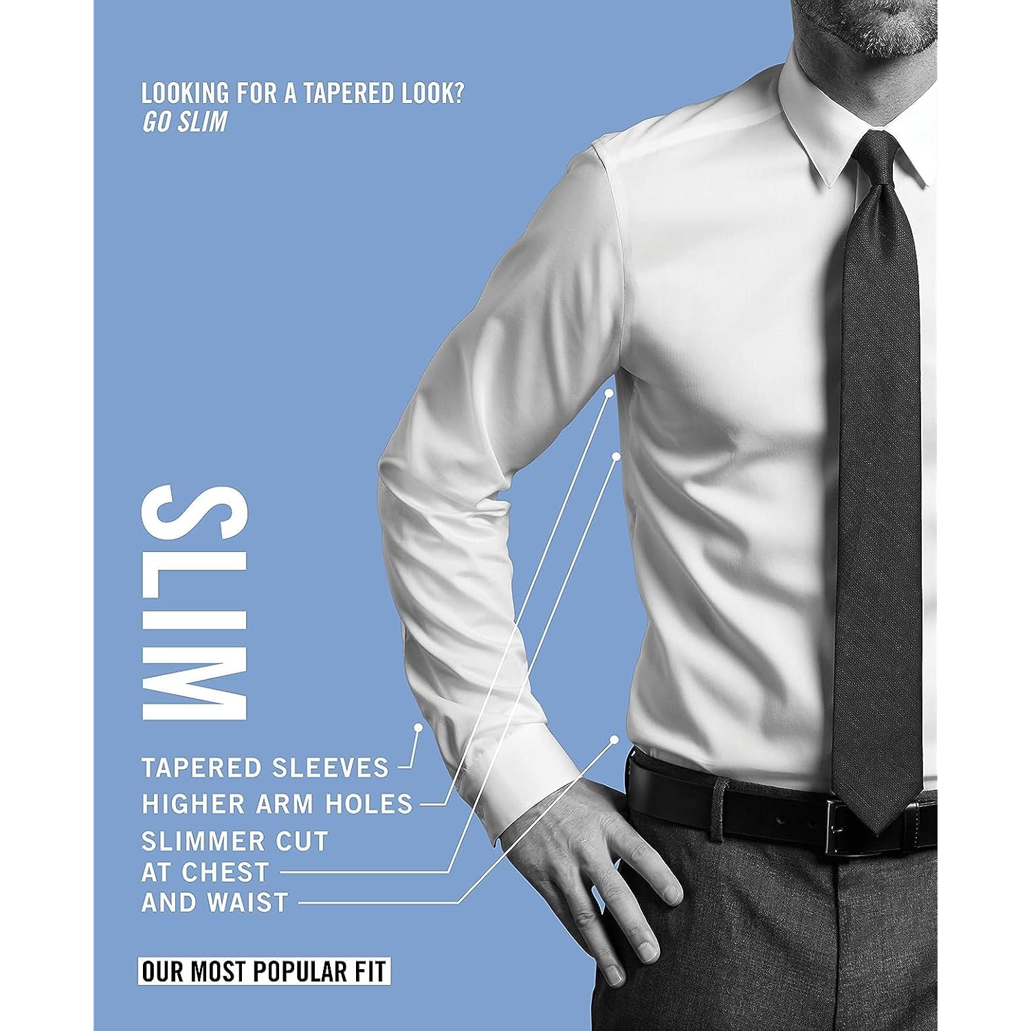 Kenneth Cole Unlisted Men'S Slim Fit Solid Dress Shirt - Amazon Exclusive