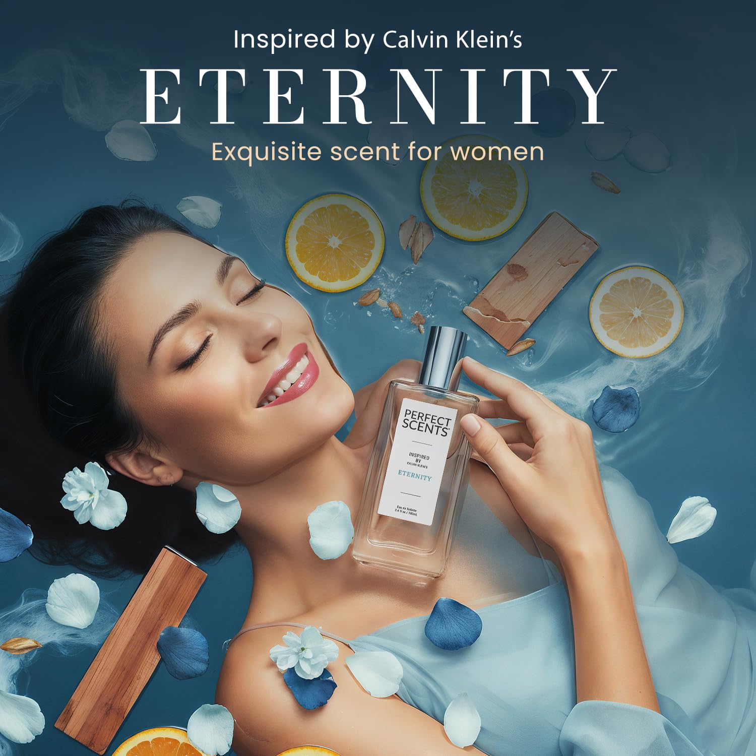 Perfect Scents Fragrances, Inspired by Calvin Klein’s Eternity, Women’s Eau de Toilette, CLEAN, Vegan, Paraben-Free, Phthalate-Free, Never Tested on Animals, 3.4 Fluid Ounces
