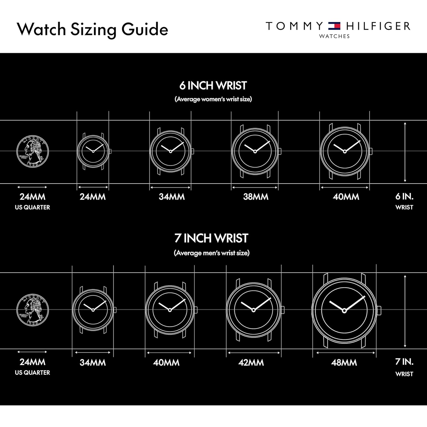 Tommy Hilfiger Women's 3-Hand Quartz Watch - Round Case - Crystal Accents - Sporty Classic Style - Gift for Her 34mm