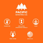 Pacific Shaving Company Natural Shaving Cream - Shea Butter + Vitamin E Shave Cream for Hydrated Sensitive Skin - Clean Formula for a Smooth, Anti-Redness + Irritation-Free Shave Cream (3.4 Oz)
