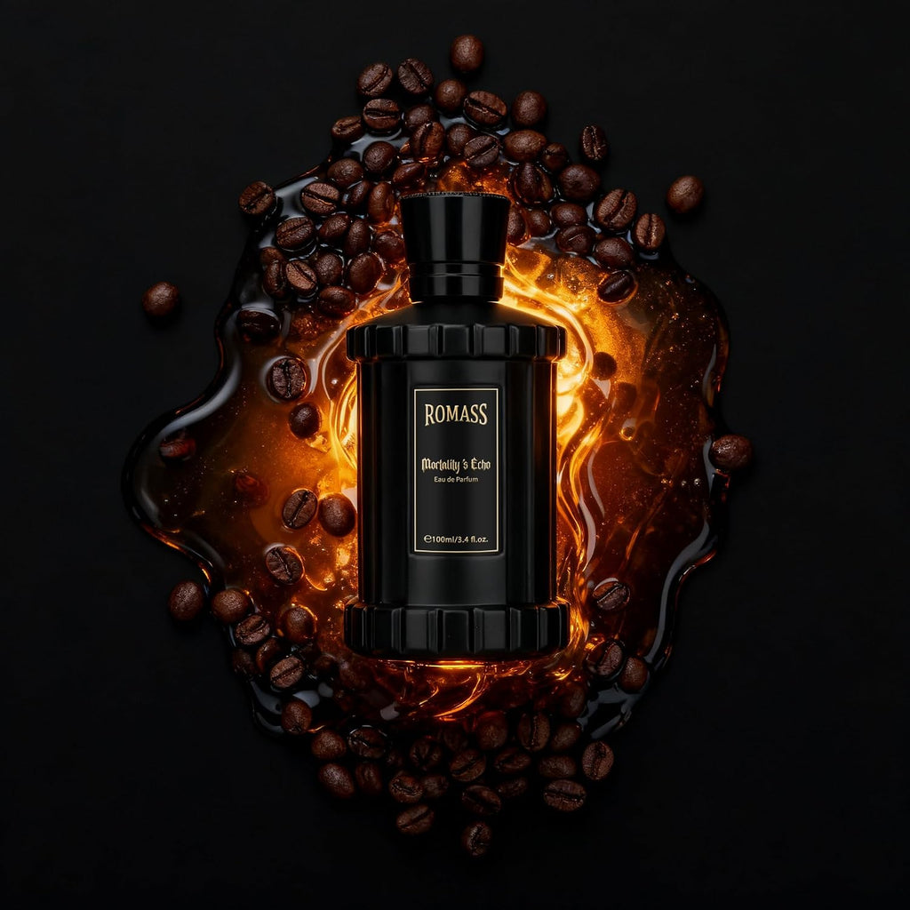 Mortality’S Echo Luxe Perfume Unisex 3.4 Oz 100 Ml Long Lasting 8+ Hours With Rum Coffee Vetiver & Sandalwood Notes In Black Bottle