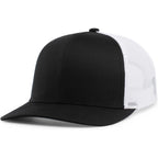Pacific Headwear Snapback Trucker: Stylish Unisex Cap for All-Day Comfort Black/White/Black