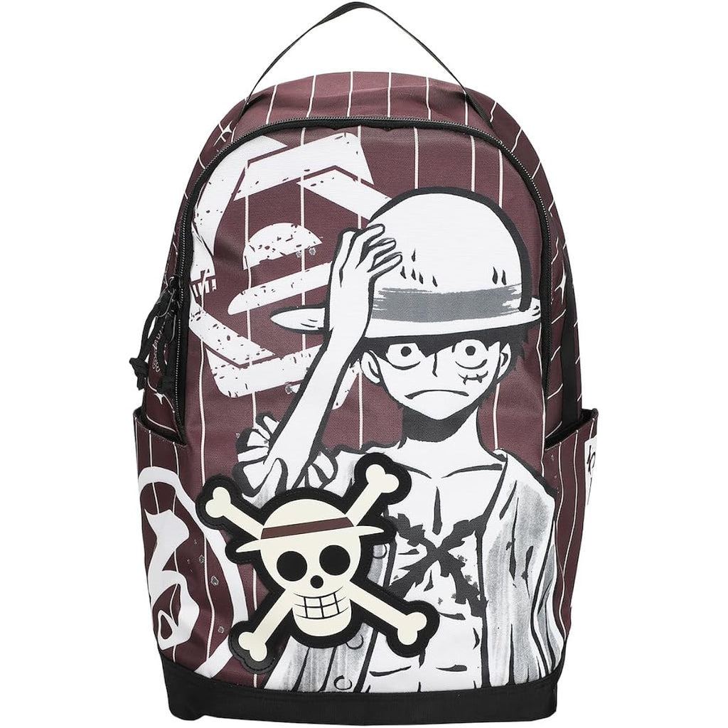 Bioworld One Piece Luffy Character Art 18.5” Adult Brown Backpack
