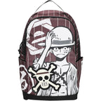 Bioworld One Piece Luffy Character Art 18.5” Adult Brown Backpack