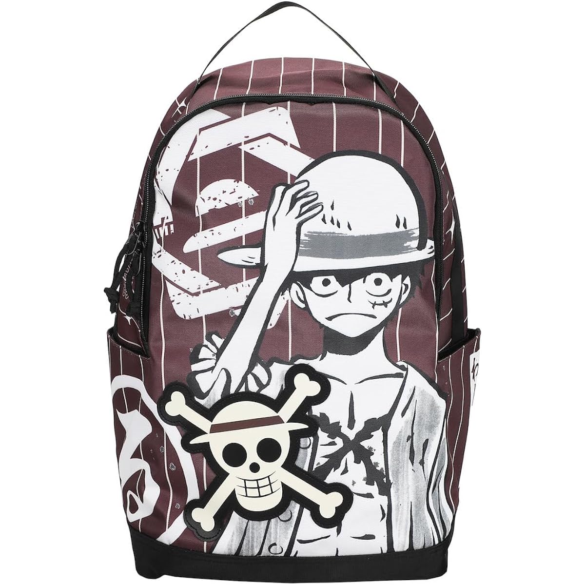 Bioworld One Piece Luffy Character Art 18.5” Adult Brown Backpack