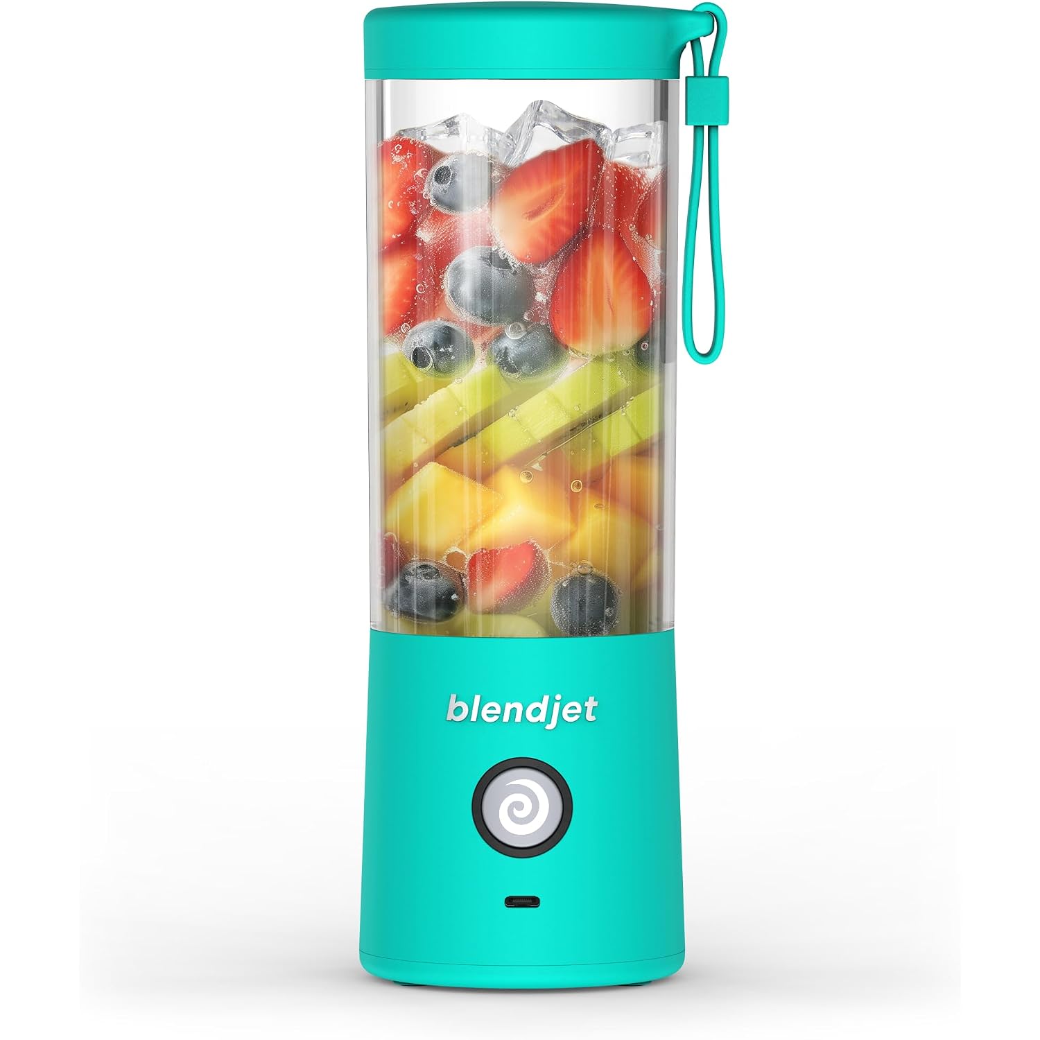 Blendjet 2 Portable Blender For Smoothies & Shakes - Blendjet Cordless Personal & Small Blender, Usb-C Rechargeable & Self Cleaning - (Mint, 16 Oz.)