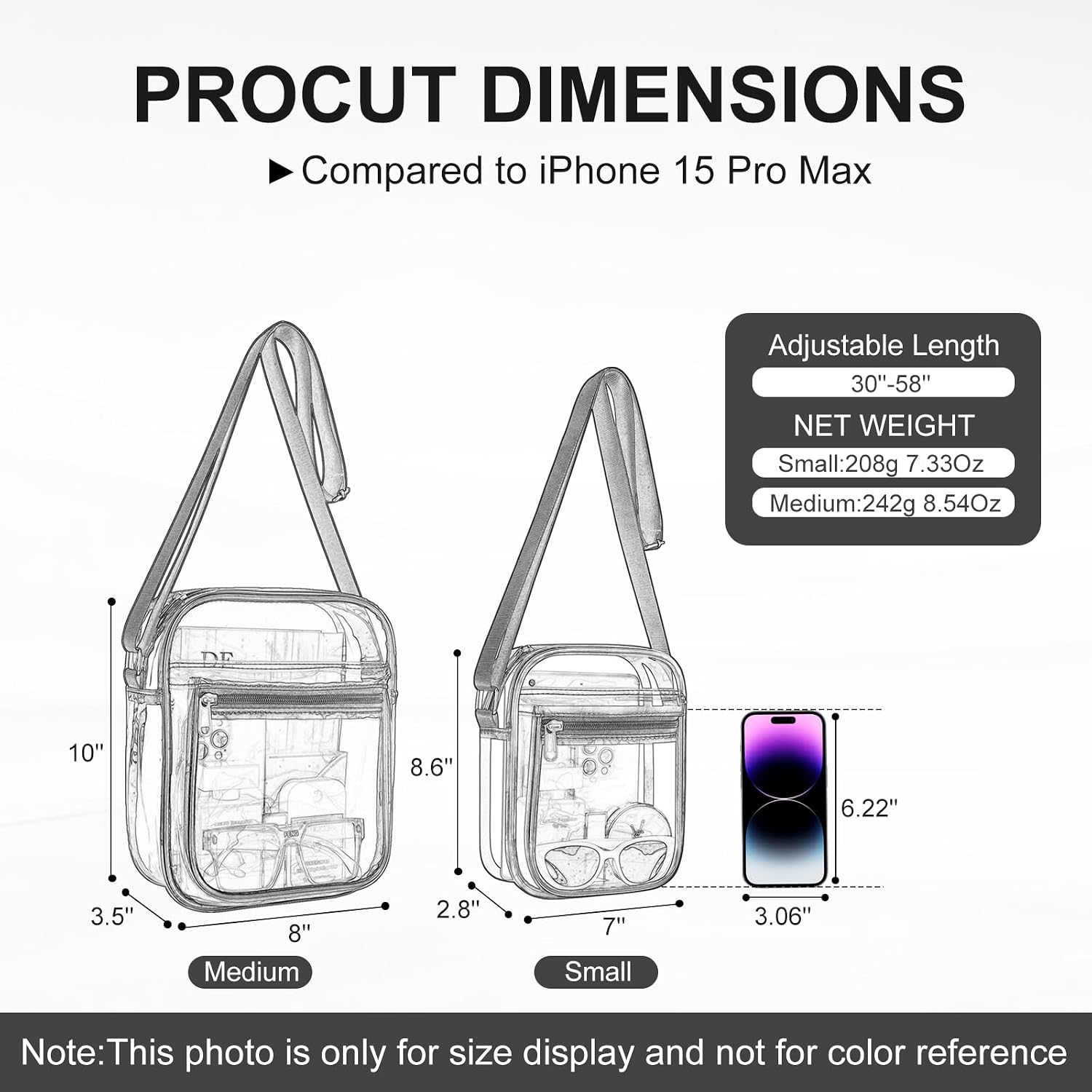 Clear Bag For Stadium Events Clear Messenger Bag For Men And Women