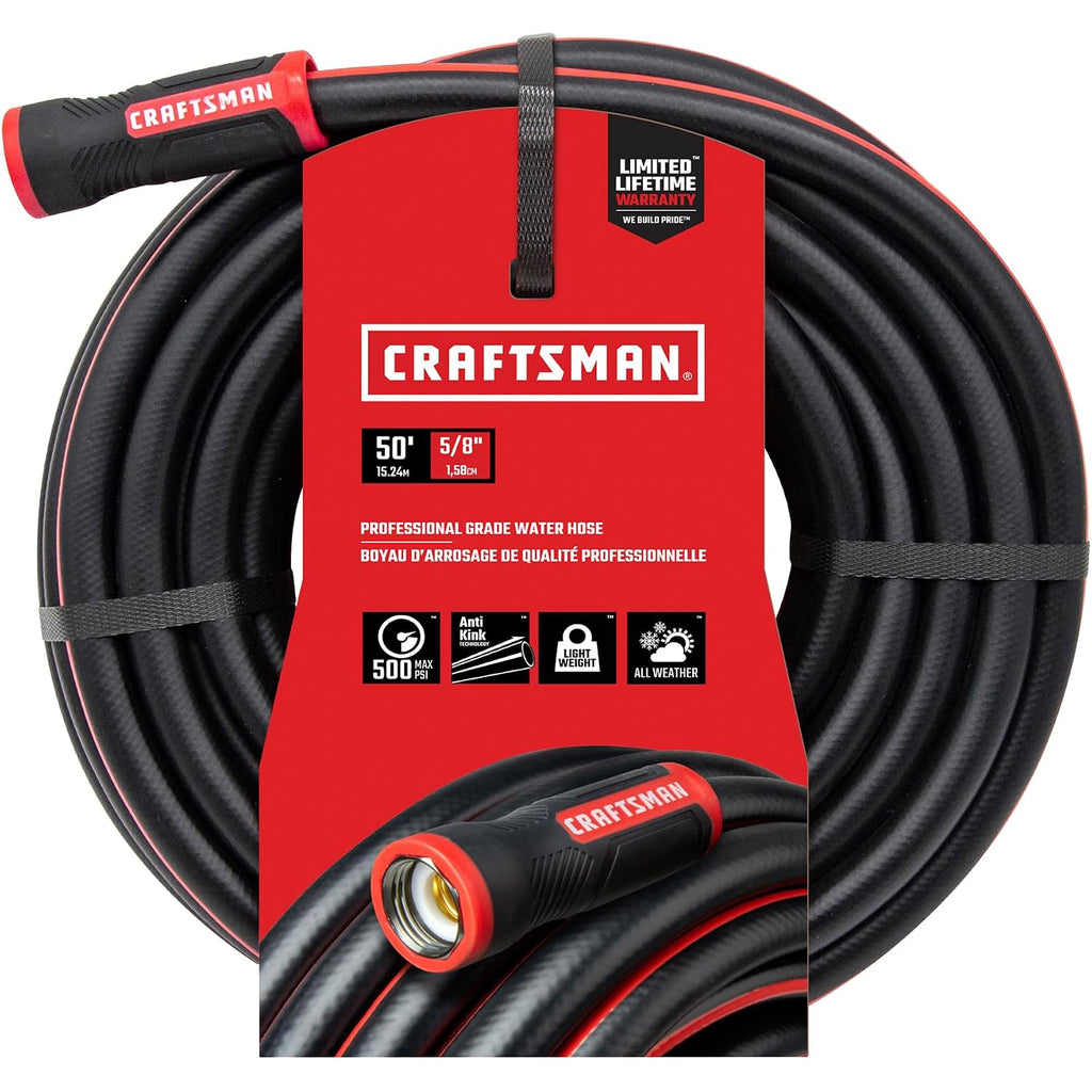 Craftsman Heavy Duty Professional Grade Garden Hose, 50 Feet X 5/8 Inch
