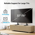 Perlesmith Universal Tv Stand Mount For 20-75 Inch Tvs, Height Adjustable Table Top Tv Stand, Great Load-Bearing Replacement Tv Legs With Steel Holds Up To 110Lbs, Max Vesa 800 X 600Mm Pstvs01