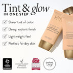 Laura Geller New York Quench-N-Tint Tinted Moisturizer - Sheer To Light Buildable Coverage - Natural Glow Finish - Lightweight Formula With Hyaluronic Acid, 02 Light