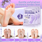 Foot Peeling 3Pcs ＆ 5Pcs Moisturizing Foot Mask, Exfoliator Peel Calluses Dead Skin Callus Remover, Hydrating Foot Masks for Dry Cracked Feet, Repair Rough Heels＆Dry Skin for Baby Soft and Smooth Feet