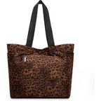 Montana West Wrangler Large Tote Bag for Women Designer Leopard Print Purse for Travel Work Gym