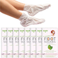 SpaLife Moisturizing Foot Sockies | Foot Mask for Dry Cracked Feet Intensive Repair Treatment | Tea Tree Oil Softening Booties | Callus Remover Alternative | Self Care Gifts for Women | 8 Pack