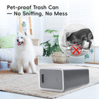 4 Gallon Trash Can 3 Packs, Bedroom Trash Can With Lid & Trash Bags | Small Garbage Can Press-Top For Dog & Child Proof, Oder Seal, Waste Basket For Bedroom, Office, Living Room, Bathroom (Multi)