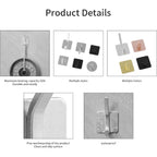 Paoli Heavy Duty Adhesive Wall Hooks, 30 Lb Max Load Waterproof Hooks For Bathroom Towels Coats Bags, No Drill Damage-Free For Renters Apartment Dorm, Matte Gold, 4 Pack