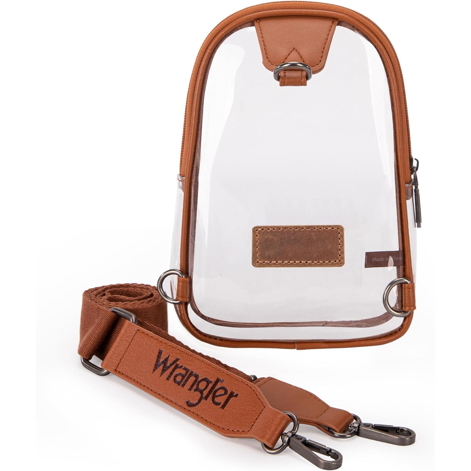Wrangler Crossbody Clear Sling Bags for Women Stadium Approved Cross Body Purse for Sports Events Concerts