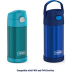 Thermos Funtainer 12 Ounce Insulated Kids Water Bottle Replacement Straws, 4 Straws