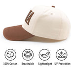 Womens Mama Trucker Hat, Vintage Snapback Mom Baseball Cap, Trendy New Mom Gifts Mothers Day Outfits for Mommin Mama-brown/Beige
