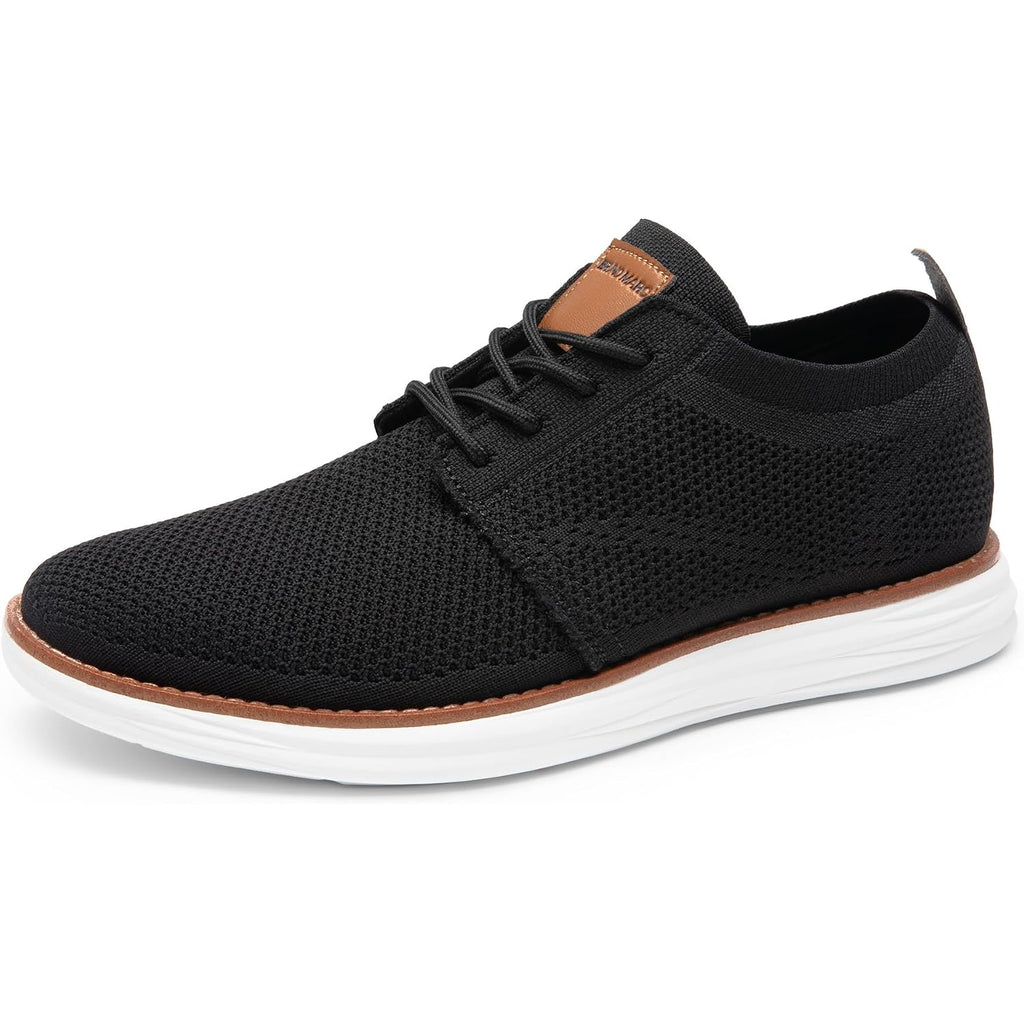 Bruno Marc Men'S Knitflex Breeze Mesh Sneakers Oxfords Lace-Up Lightweight Casual Walking Shoes