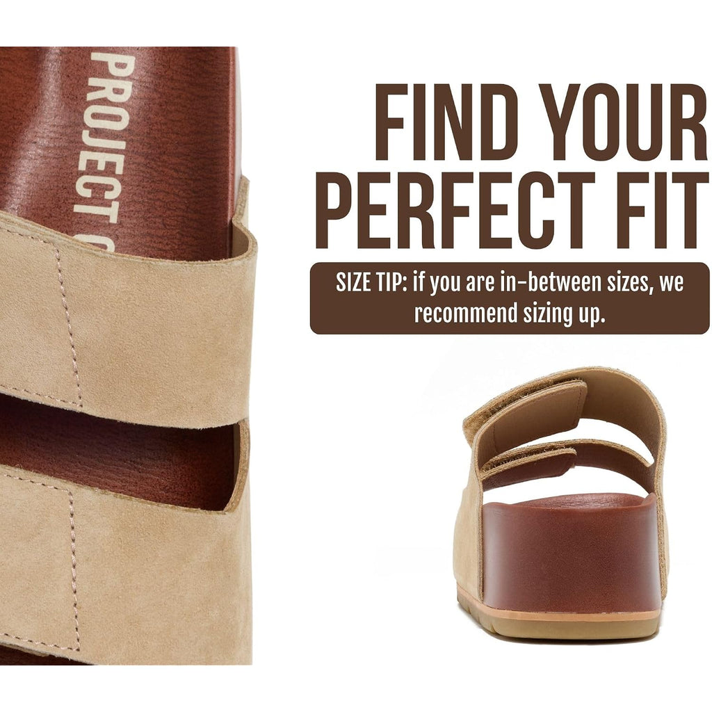 Project Cloud 100% Genuine Leather Platform Sandals Women Footwear-Beach Essentials Summer Wedges With Plush And Soft Insole-Non Slip & Lightweight Wedge Sandals For Women 2026