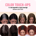 BOLDIFY Hairline Powder - Water-Resistant Root Touch Up Hair Color for Gray Coverage - 24-Hour Stain-Proof, Mess-Free Hair Powder for Thinning Hair - Dark Brown