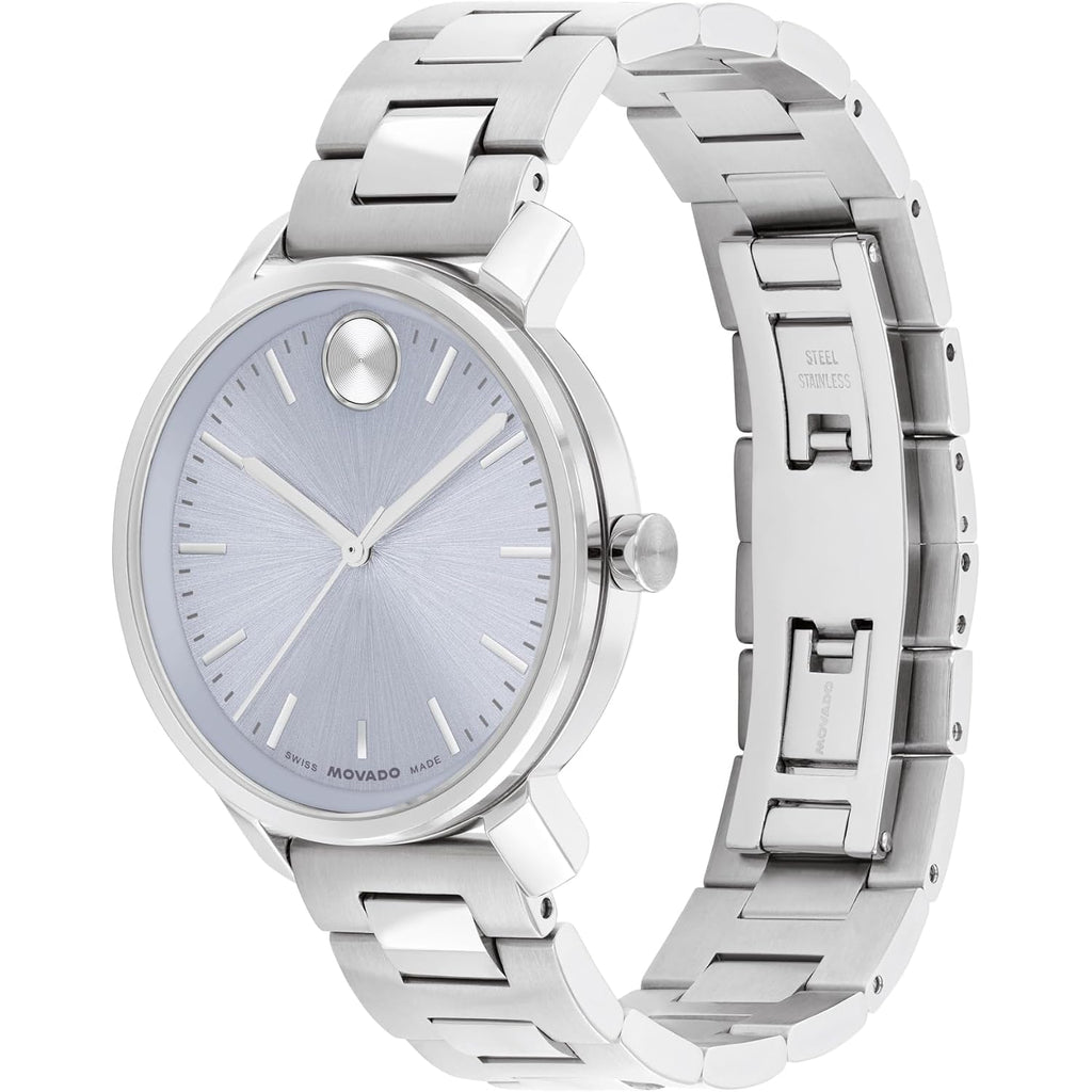 Movado Bold Women'S Swiss Quartz Watch, Stainless Steel Bracelet Modern, Elegant Timepiece - Gift For Her 34Mm
