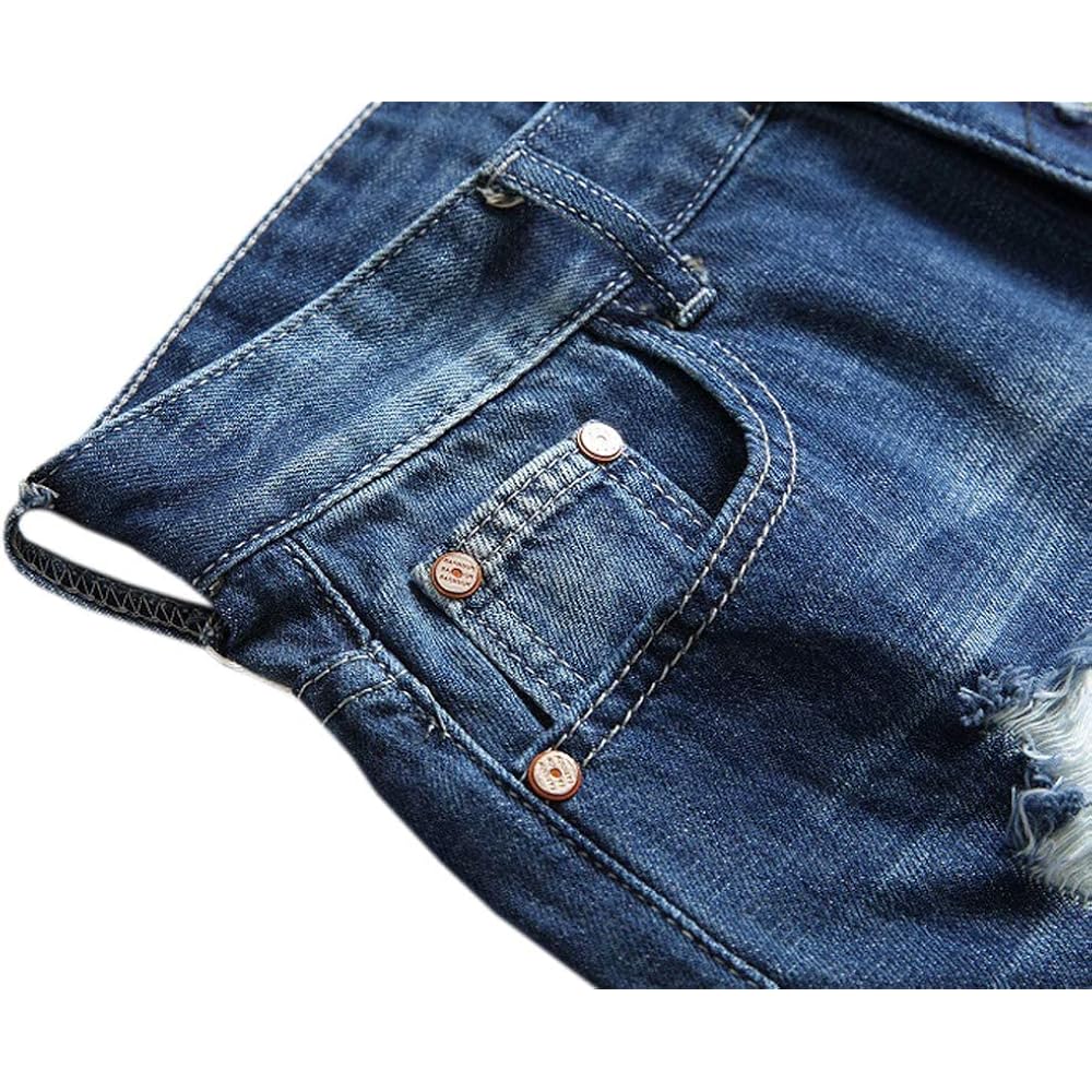 Men'S Casual Denim Ripped Shorts