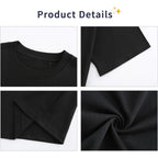 Mens Oversized T-Shirts Fashion Loose Fit Crewneck Tshirt Streetwear Heavyweight Short Sleeve Gym Workout Tops