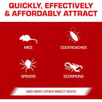 Tomcat Super Hold Glue Traps Mouse Size For Mice, Cockroaches, Spiders, And Scorpions, Ready-To-Use, 4 Traps | For Mice, Cockroaches, Spiders, And Scorpions, Ready-To-Use