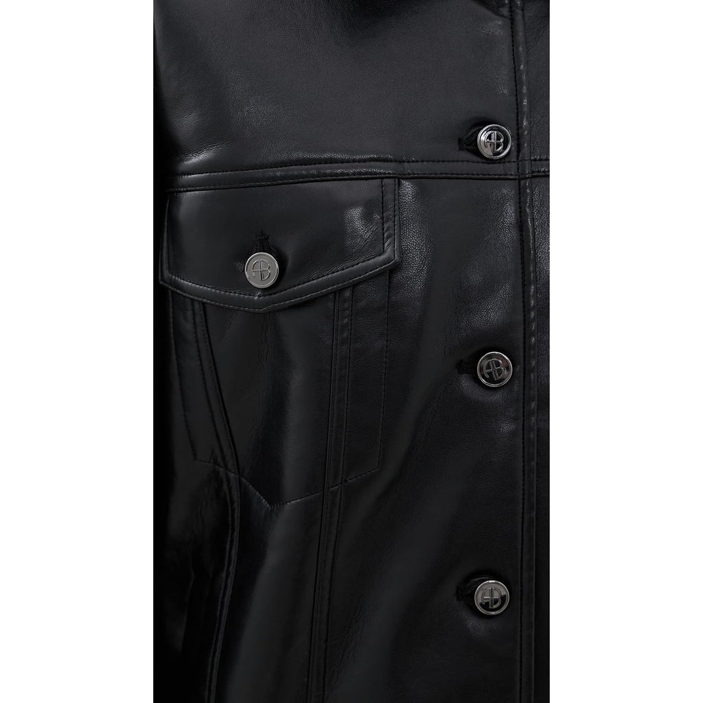 Anine Bing Women'S Rory Jacket In Black Recycled Leather