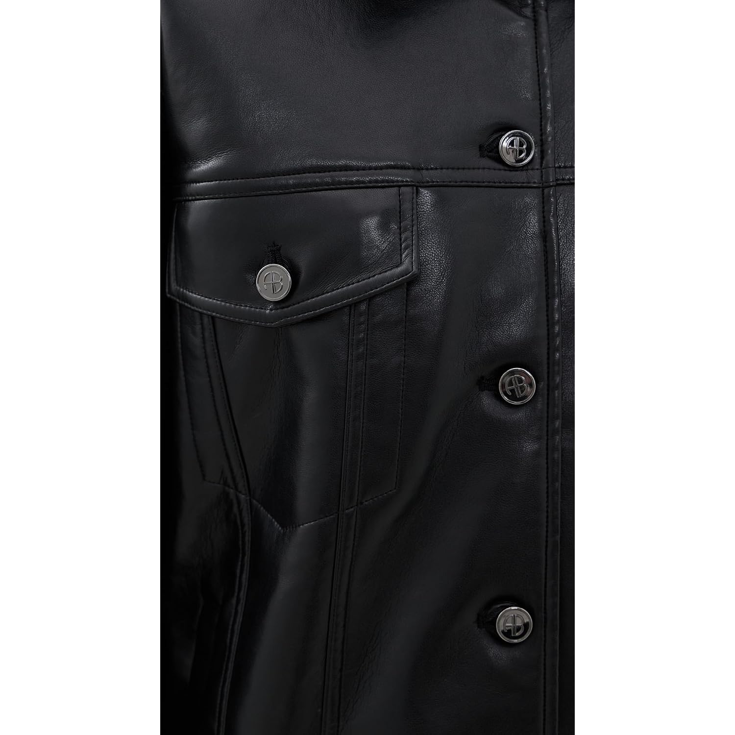 Anine Bing Women'S Rory Jacket In Black Recycled Leather