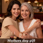 CDE Mothers Day Gifts Forever Love Heart Necklaces for Women, Wedding Anniversary, Valentine's，Birthday Mothers Christmas Day Gifts for Mom, Mother, Wife, S925 Silver Jewelry with Birthstone Pendant