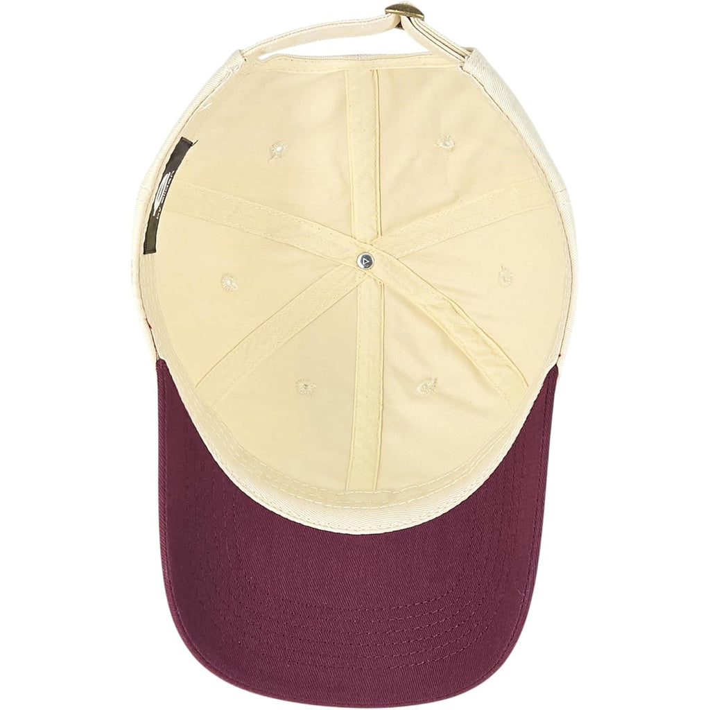 Two Tone Classic Dad Hat – 100% Cotton, Adjustable Metal Buckle Strap, Low-Profile Fit, Baseball Cap Unisex