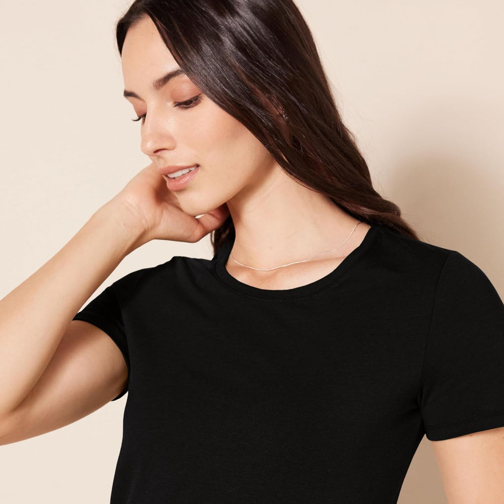 Amazon Essentials Women'S Regular-Fit Short-Sleeve Crewneck T-Shirt, Multipacks