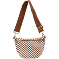 The Fiona | Woven Bum Bag | Stylish Woven Crossbody Bag | Adjustable Strap For Travel Festivals & Everyday