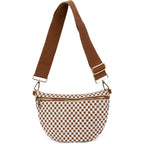 The Fiona | Woven Bum Bag | Stylish Woven Crossbody Bag | Adjustable Strap For Travel Festivals & Everyday