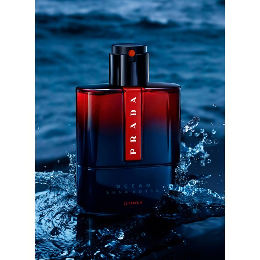 Prada Luna Rossa Ocean Le Parfum Refillable Spray for Men, 3.3 Ounce